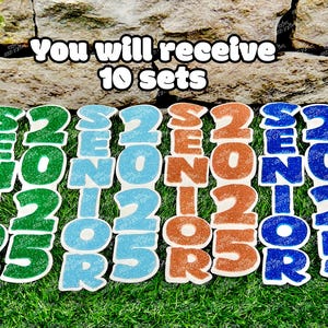 Homecoming Supplies | Homecoming Senior Mum | Homecoming Mum | Junior Sophomore Cut Out | Senior Night Graduation Cut Out Word Name Cut Out