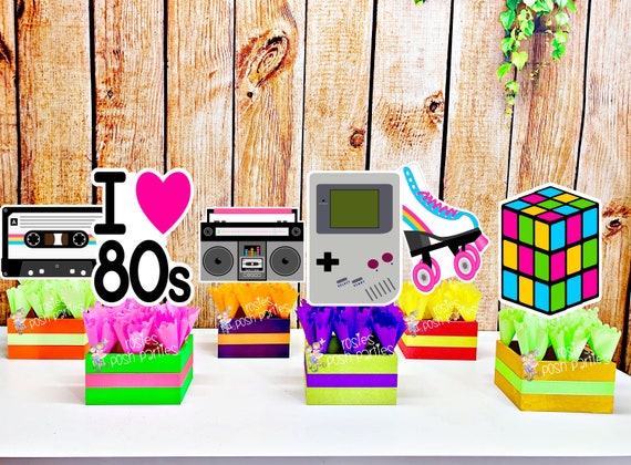 I Love The 80s Birthday Bash Party Centerpieces 80s Party