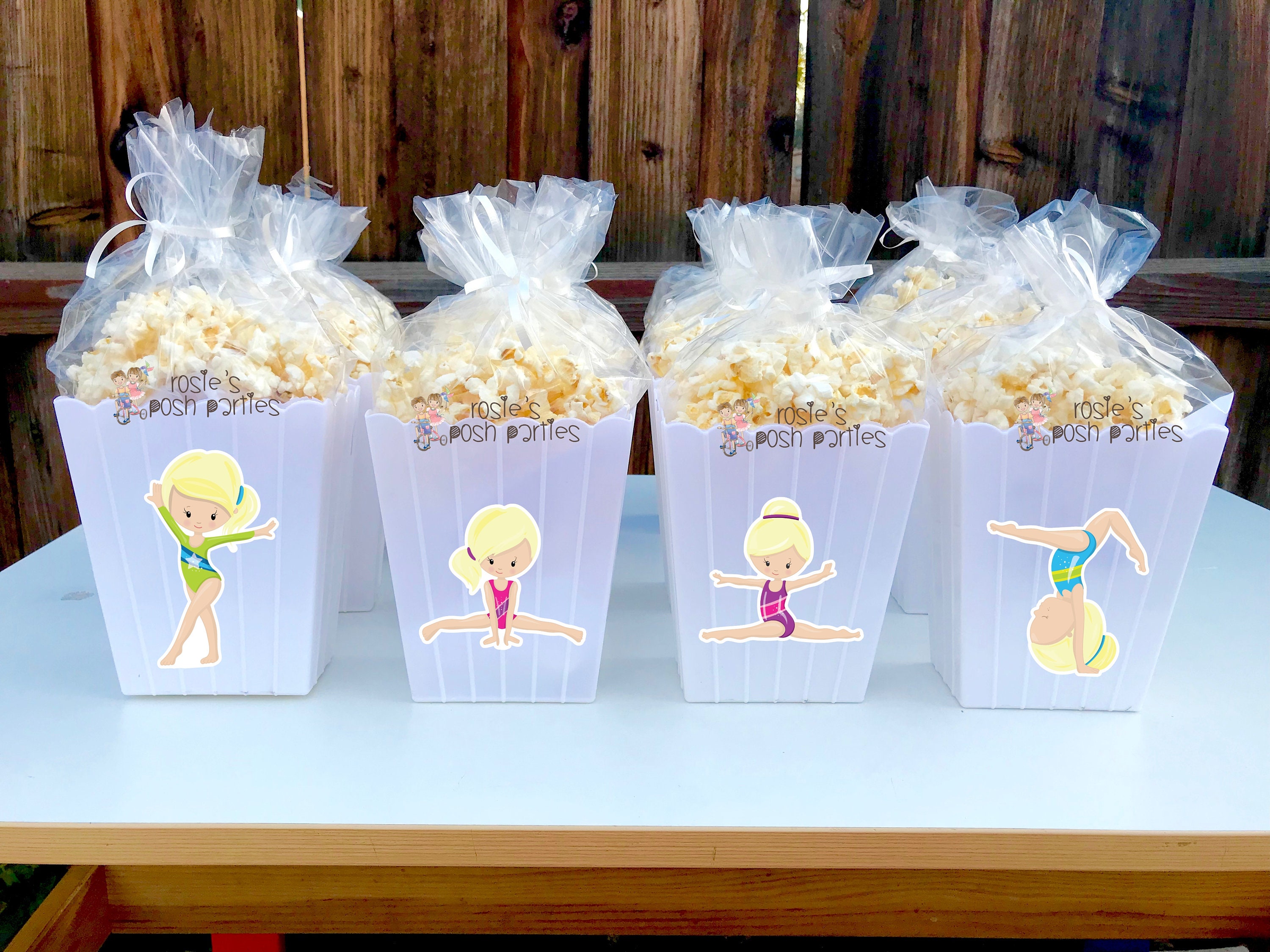 Girl Gymnast Birthday Party Favor Centerpiece Gymnastics Gym Party  Decoration Gym Gymnastics Birthday Gymnast Popcorn Favors Boxes SET OF 12 -  Etsy