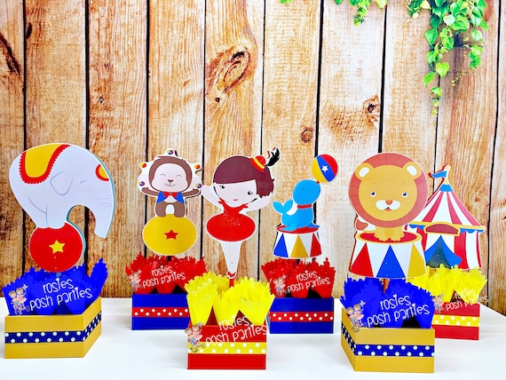 Carnival Circus Birthday Centerpieces Circus Girl Carnival Baby Shower Guests Circus Carnival Party Decor birthday or Baby Shower INDIVIDUAL Il_570xn