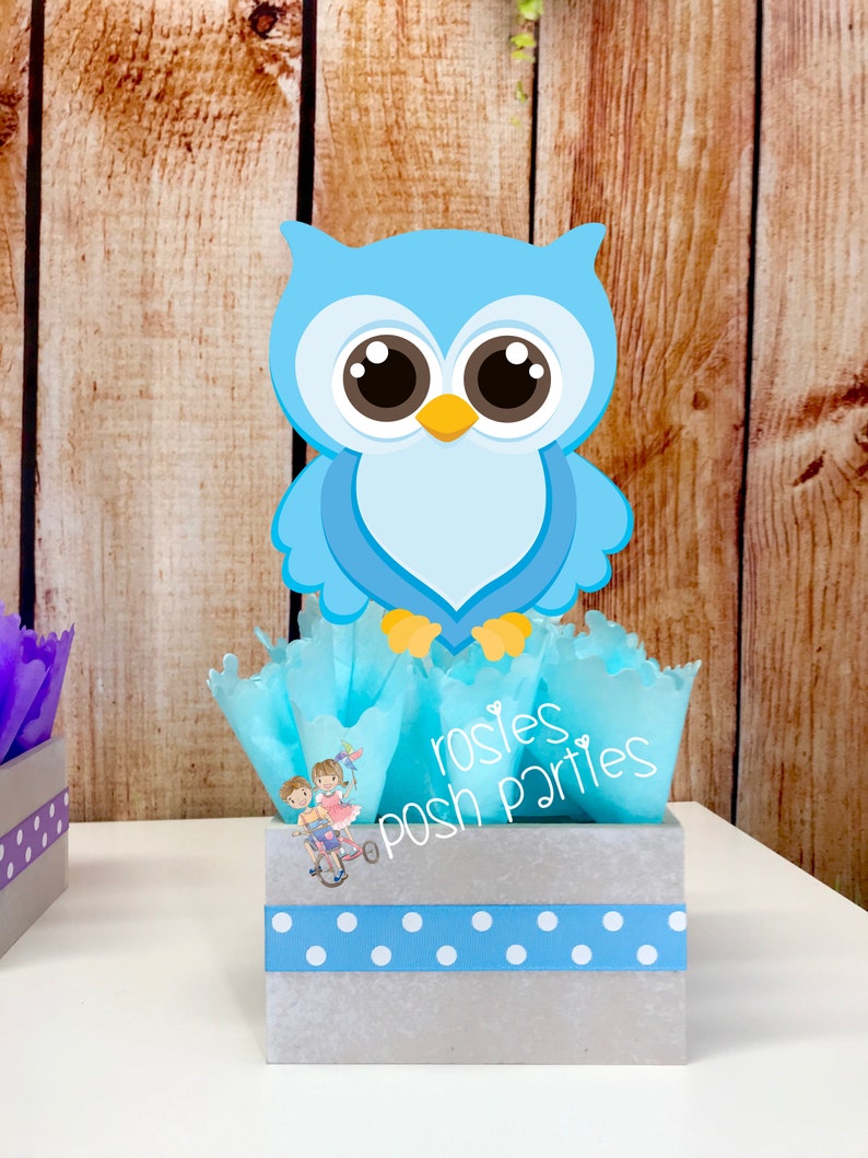 Owl Baby Shower Centerpiece for guest Table Owl centerpiece Etsy
