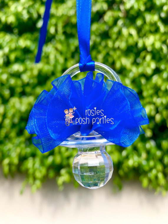 Little Prince Blue Baby Shower pacifier favor Blue Baby Shower favor Baby shower game Guest favor for Baby Shower Baby Shower game SET OF 12 Il_570xn