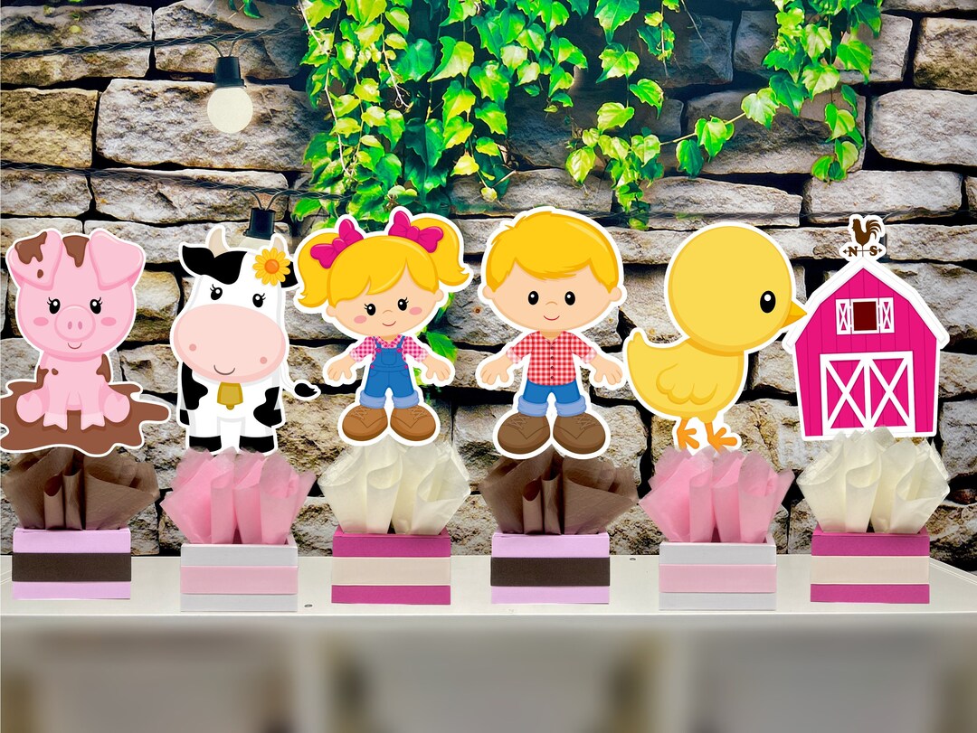 Pink Farm Theme Girl Farm Birthday Pink Farm Party Farm - Etsy
