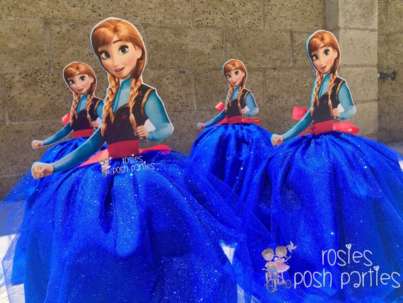 Frozen Birthday Theme Centerpiece Favor | Elsa Anna Dress Centerpiece | Frozen Birthday Decoration | Elsa Birthday | Anna Birthday INDIVDUAL Il_570xn