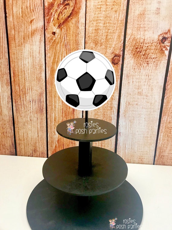 Sports Theme Cupcake Stand Sports Party cake Wood Cupcake Stand Tower for Sports Soccer Baby Shower Theme Basketball Cupcake Sports Theme Il_570xn