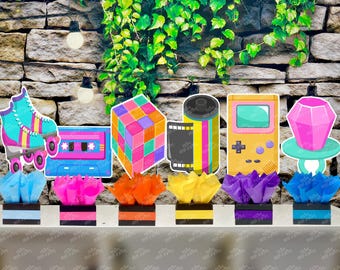 HOMEZZO Vintage Cassette Tape Party Decorations - 2 Pre-Assembled Banners For 80s/90s Theme - View #4