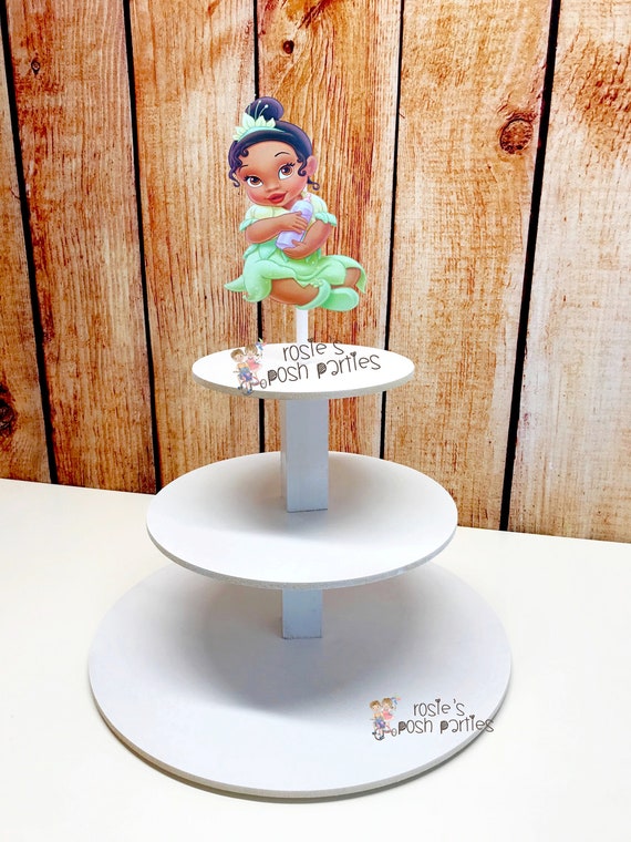 Princess and The Frog Cupcake Stand Tiana Cupcake Favor Stand Princess Cupcake Stand Princess Tiana decoration Cupcake Stand Party Favors Il_570xn