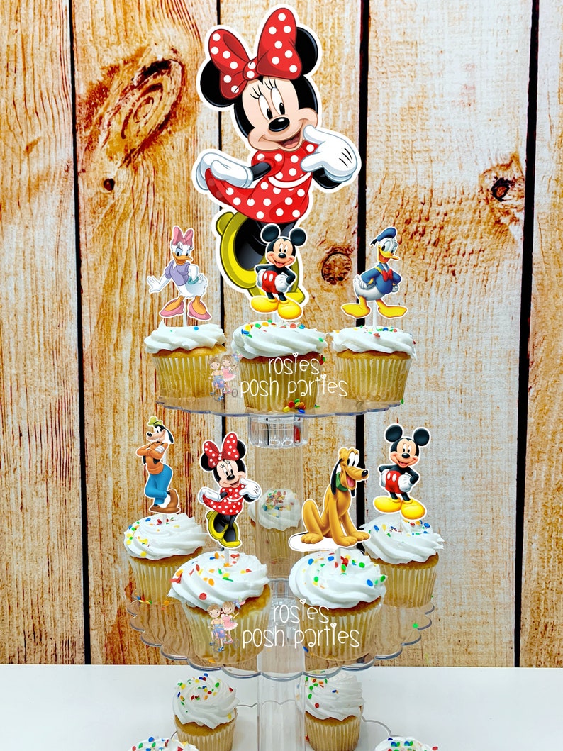 Minnie Mouse Cupcake Stand Minnie Mouse birthday cake Acrylic Cu Minnie Mouse Cupcake Stand Minnie Mouse birthday cake Acrylic Cu