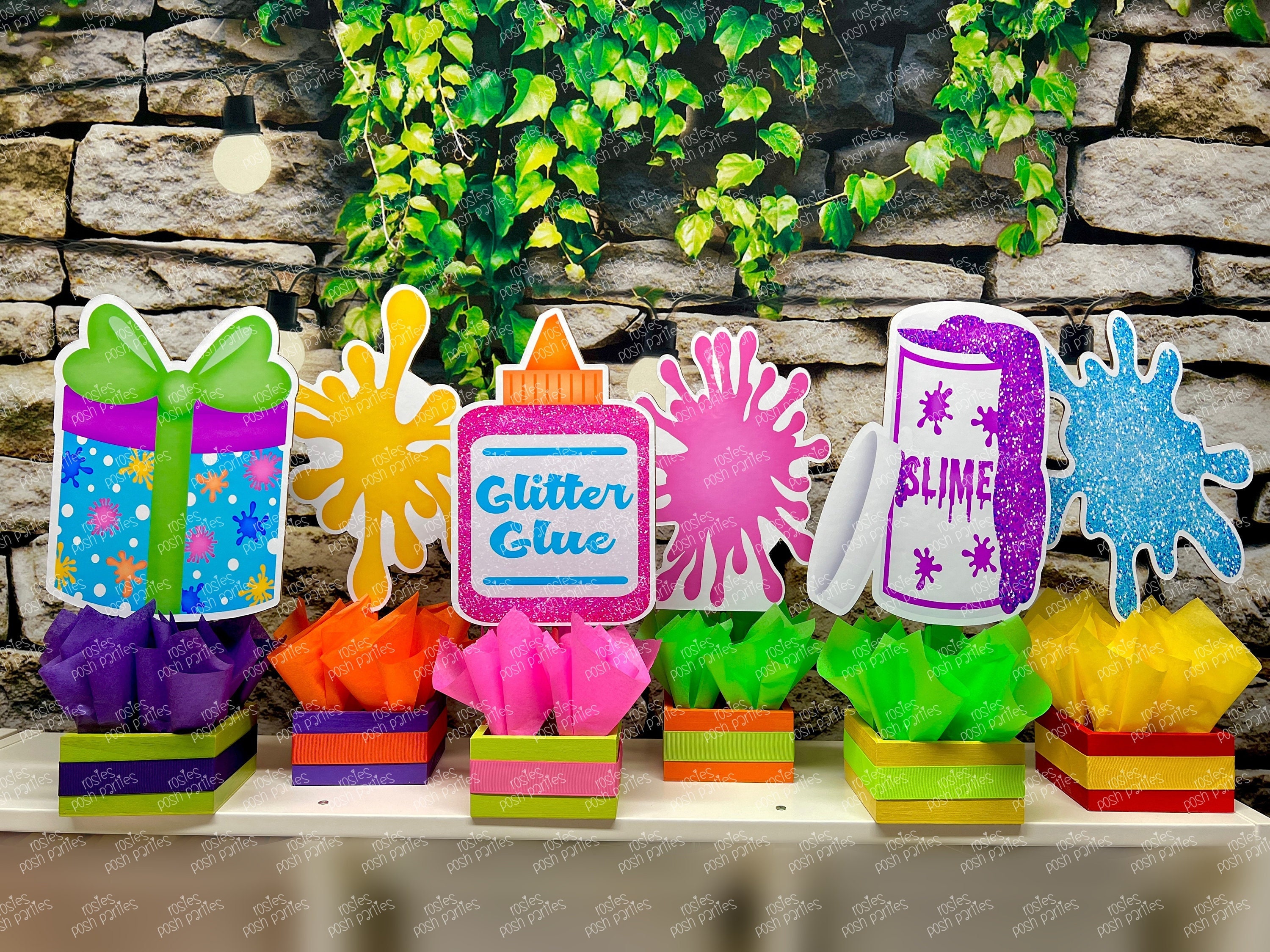 Slime Birthday Banner, Slime Party Decorations, Slime Happy Birthday  Bunting INSTANT DOWNLOAD Printable PDF With Editable Text 