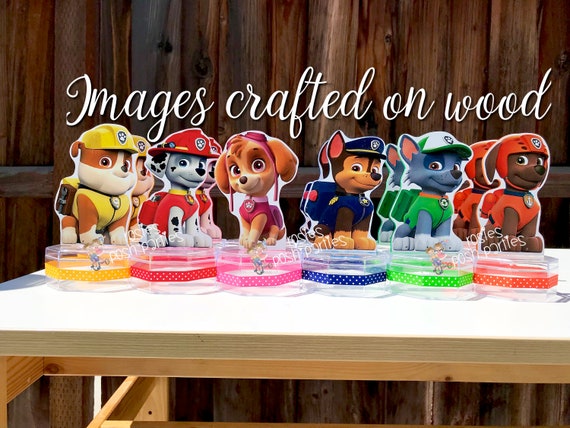 Paw Patrol Birthday Favors Paw Patrol candy treat jars for birthday Paw Patrol gift birthday favor or birthday raffles Paw Patrol SET OF 12 Il_570xn