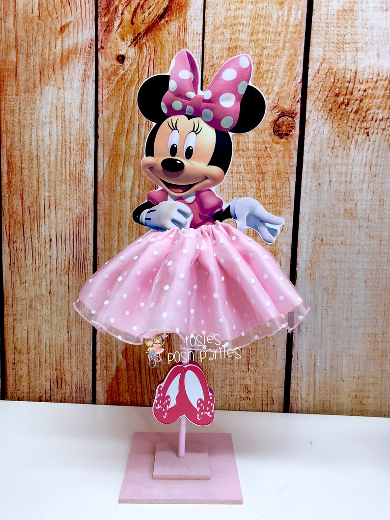 Minnie Mouse Birthday Decoration Tutu pink or red wood