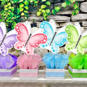 Butterfly Birthday Baby Shower Theme Party Decoration Table Centerpiece