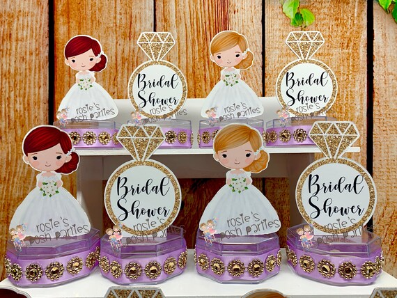 Bridal Shower Favors | Bridal Shower Party | Bride To Be Theme | Candy Jar Favors | Bride Squad Party | Bachelorette Party | Bride SET OF 12 Il_570xn