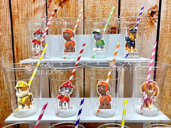 Paw Patrol Birthday Theme | Birthday party Favor Cups | Paw Patrol Party Marshall Chase Party Cups | Rubble Zuma Skye Everest Party VARIETY Il_570xn