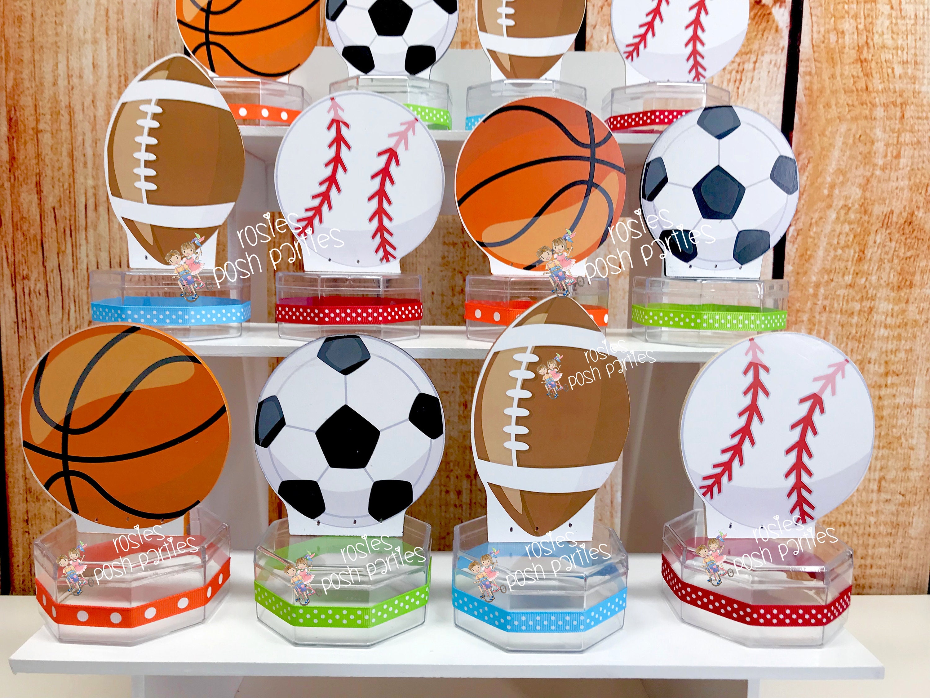 Sports Theme Birthday Baby Shower Favors candy treat jar for Etsy