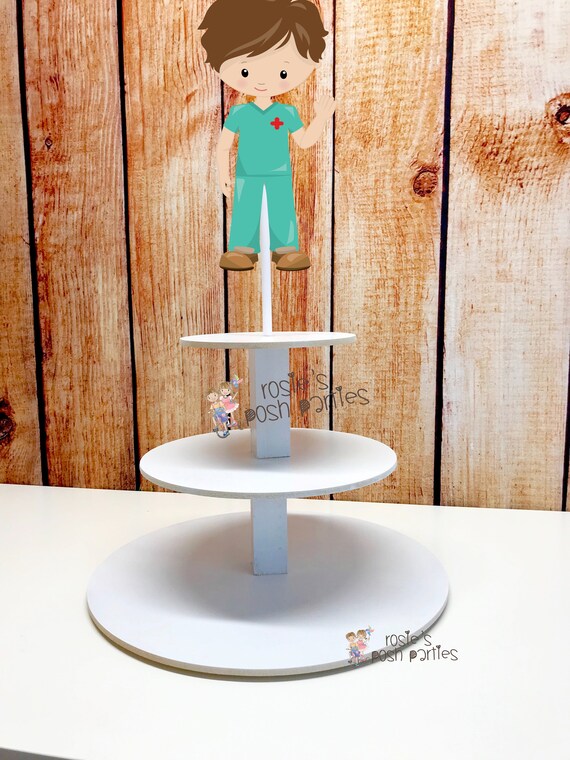 Medical School Graduation Party Favor Cupcake Stand Nursing Etsy