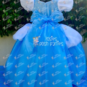 Cinderella dress for Birthday costume or Photo shoot Cinderella dress outfit Birthday dress Cinderella costume Princess dress for Birthday image 3