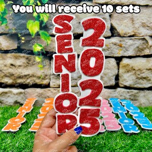 Homecoming Supplies | Homecoming Senior Mum | Homecoming Mum | Junior Sophomore Cut Out | Senior Night Graduation Cut Out Word Name Cut Out