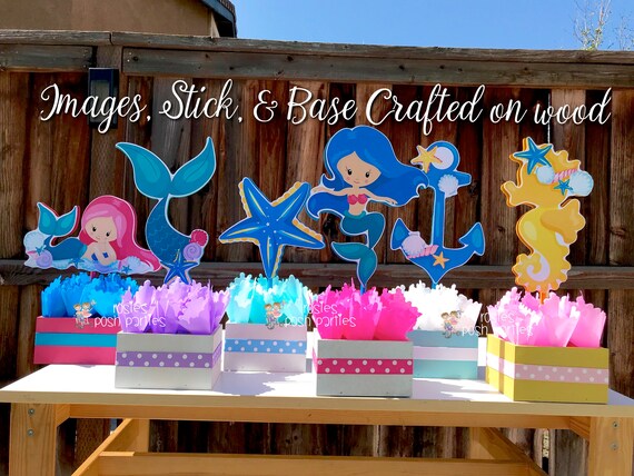 Mermaid Centerpieces Little Mermaid Centerpiece Mermaid Etsy