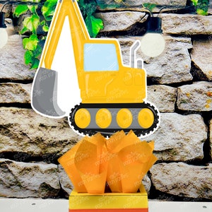 Construction Birthday Theme Party Decoration Table Centerpiece