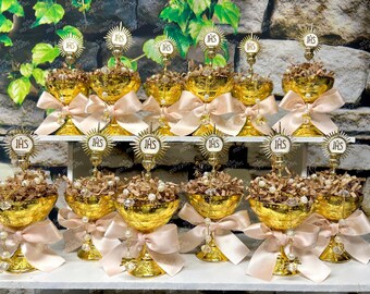 Rosary Favor | First Communion Favor | Holy Cup Favor | Recuerdo de Primera Comunion | Mini Rosary | Beaded Rosaries | Communion VARIETY