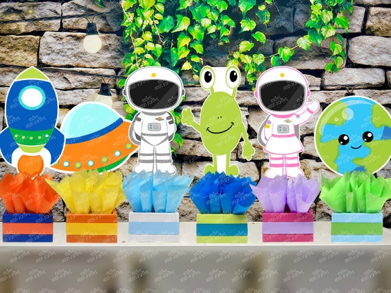 Inspireyee 120-delig ruimte-galaxiane feestartikelen sterrennacht serviesgoed Space Happy Birthday bord ruimte servetten zonnestelsel thema verjaardagsfeest decoraties dient 40