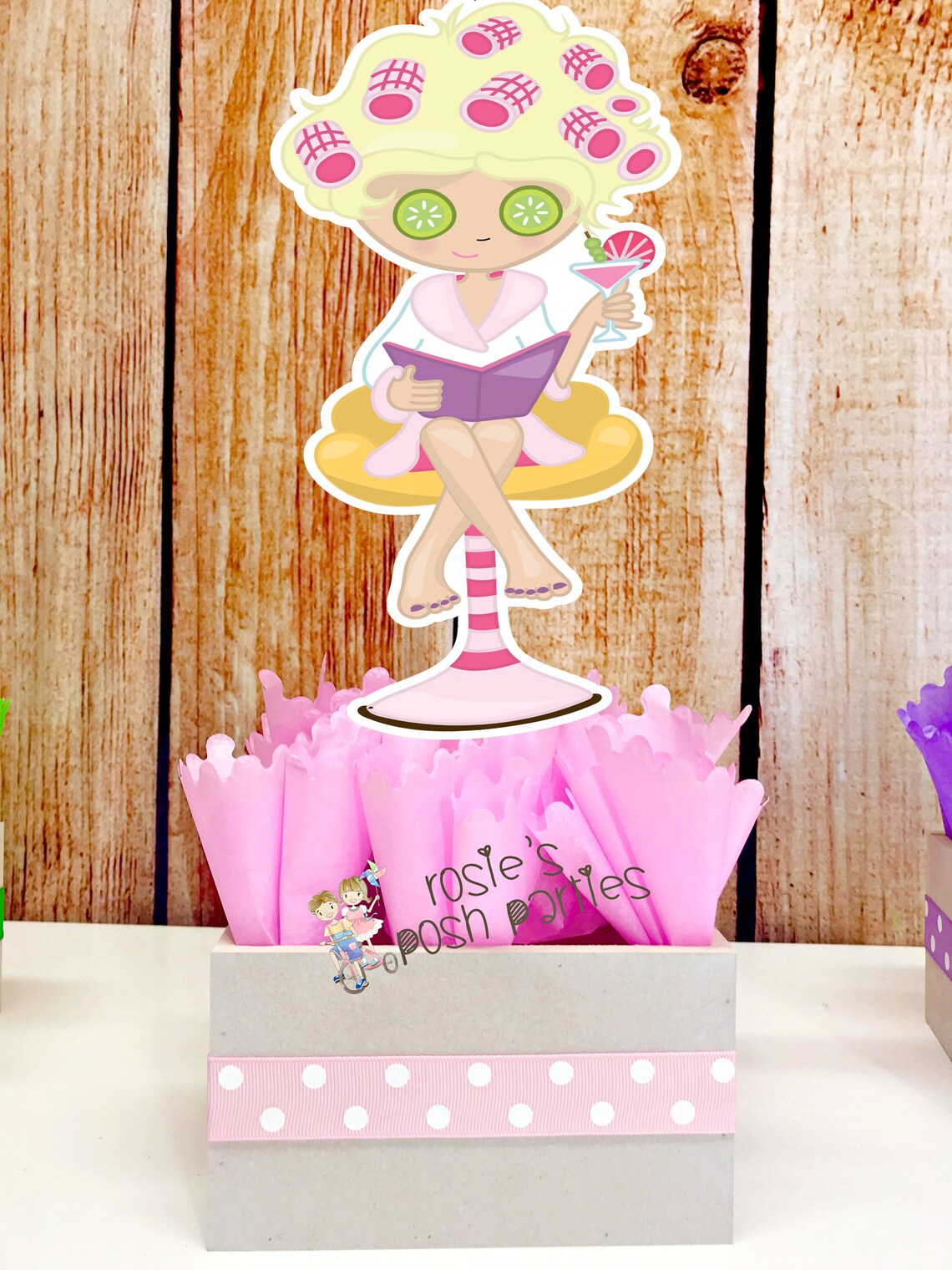 Spa Day Birthday Party Centerpieces Spa Bridal Shower Etsy