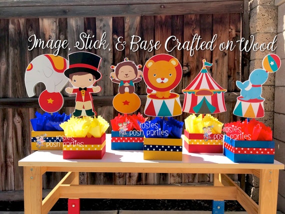 Carnival Circus Birthday Centerpieces Circus Carnival Baby Shower Guests Circus Carnival Theme Party Decor Centerpieces birthday INDIVIDUAL Il_570xn