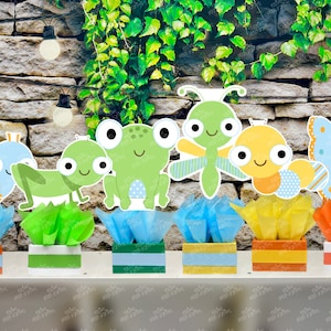 Critter Bug Theme | Boy Bugs Land Critter Birthday | Animal Bug | Critter Animals Theme Party | Bug Birthday or Baby Shower Party | SET OF 6