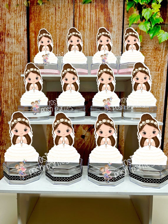 First Communion Theme | Primera Comunion Theme | First Communion Candy Jar | Mi Primera Comunion Recuerdo | First Holy Communion SET OF 12 Il_570xn