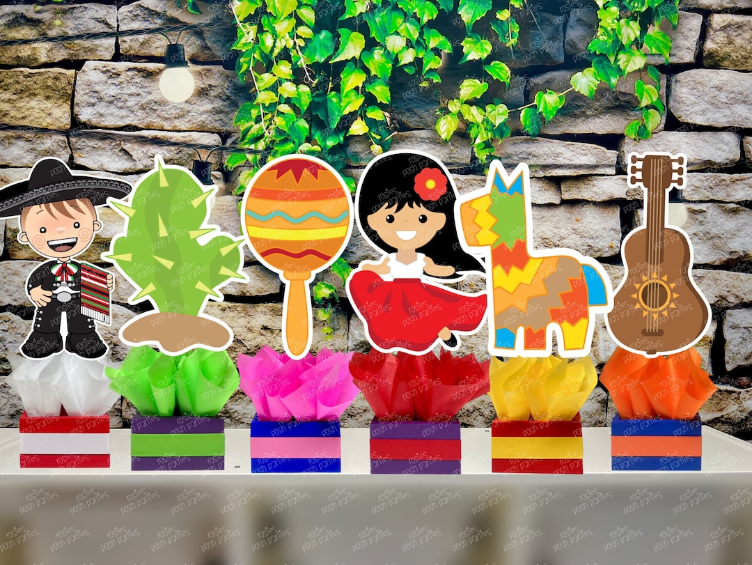 Mexican Fiesta Birthday Fiesta Mexicana Party Decoration Centerpiece
