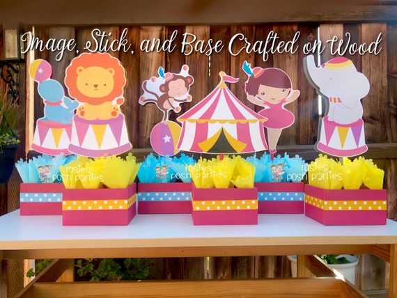 Carnival Circus Birthday Centerpieces Circus Carnival Baby Shower