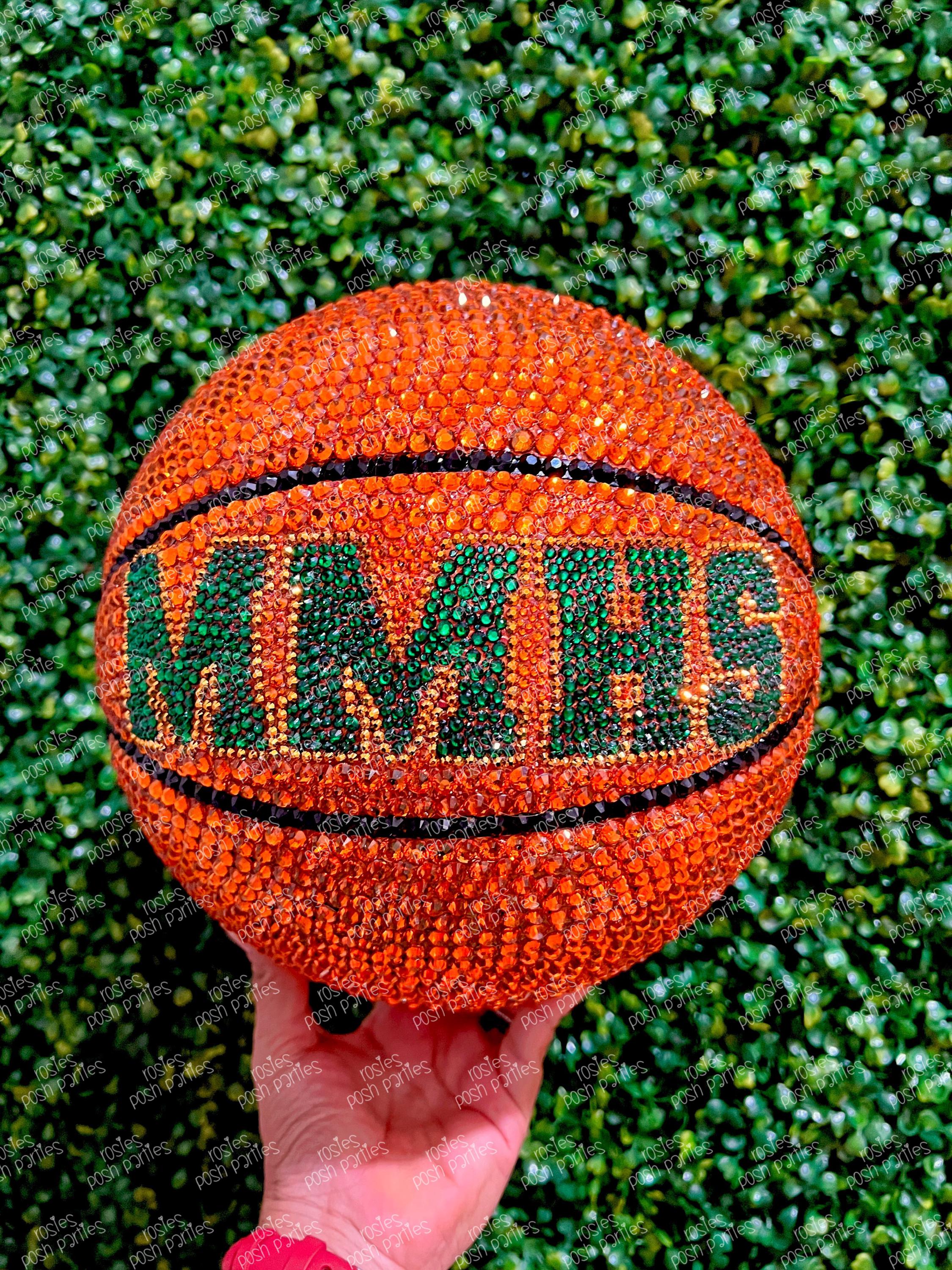 Custom Bedazzled Sparkly Sports Basketball for High School College ...