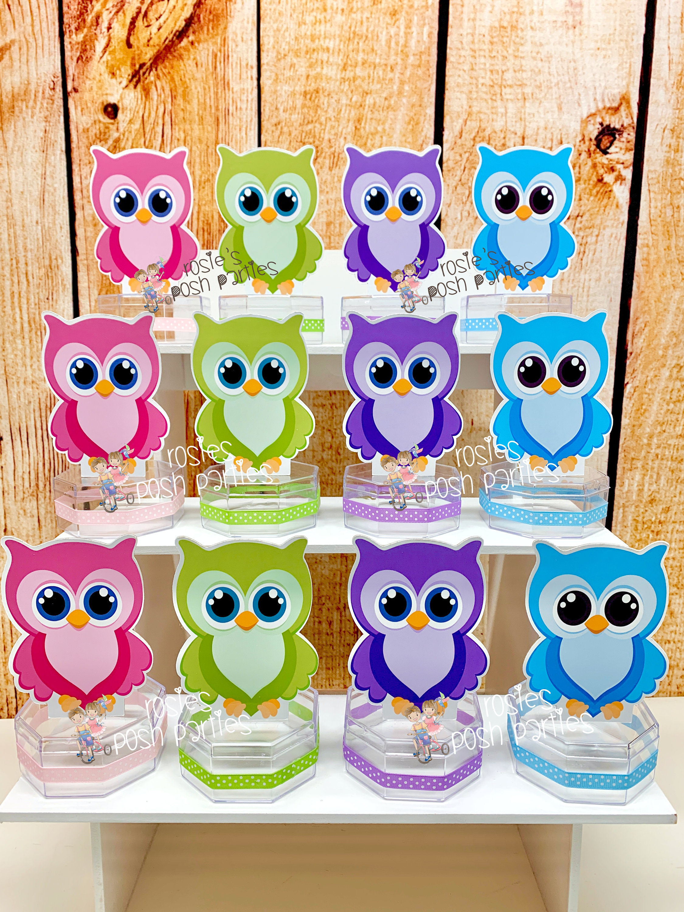 Owl Baby Shower Decorations Owl Cupcake Toppers Owl Birthday Party..set
