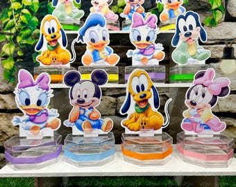 Baby Mickey Birthday Baby Shower Baby Minnie candy treat jars for birthday gift birthday favor or birthday raffles Minnie favors SET OF 12