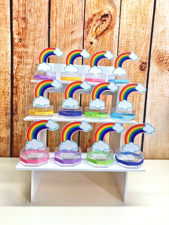 rainbow baby shower party favors