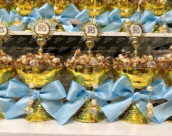 Rosary Favor | First Communion Favor | Holy Cup Favor | Recuerdo de Primera Comunion | Mini Rosary | Beaded Rosaries | Communion VARIETY