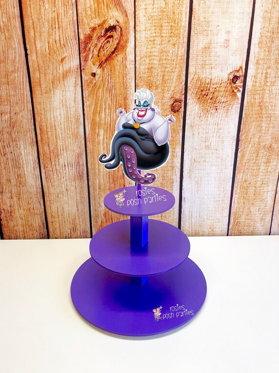 Little Mermaid Cupcake Stand Ariel Birthday Little Mermaid Birthday Party Cupcake Favors Wood Cupacke Stand Topper Guest Table Cupcake Stand Il_570xn