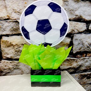 Sports Theme Centerpiece Sports Party Sports Birthday Soccer Football Baseball Basketball decoration for Birthday or themed event SET OF 4 image 5