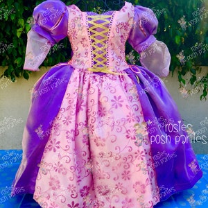 princess Rapunzel dress gown halloween costume outfit theme