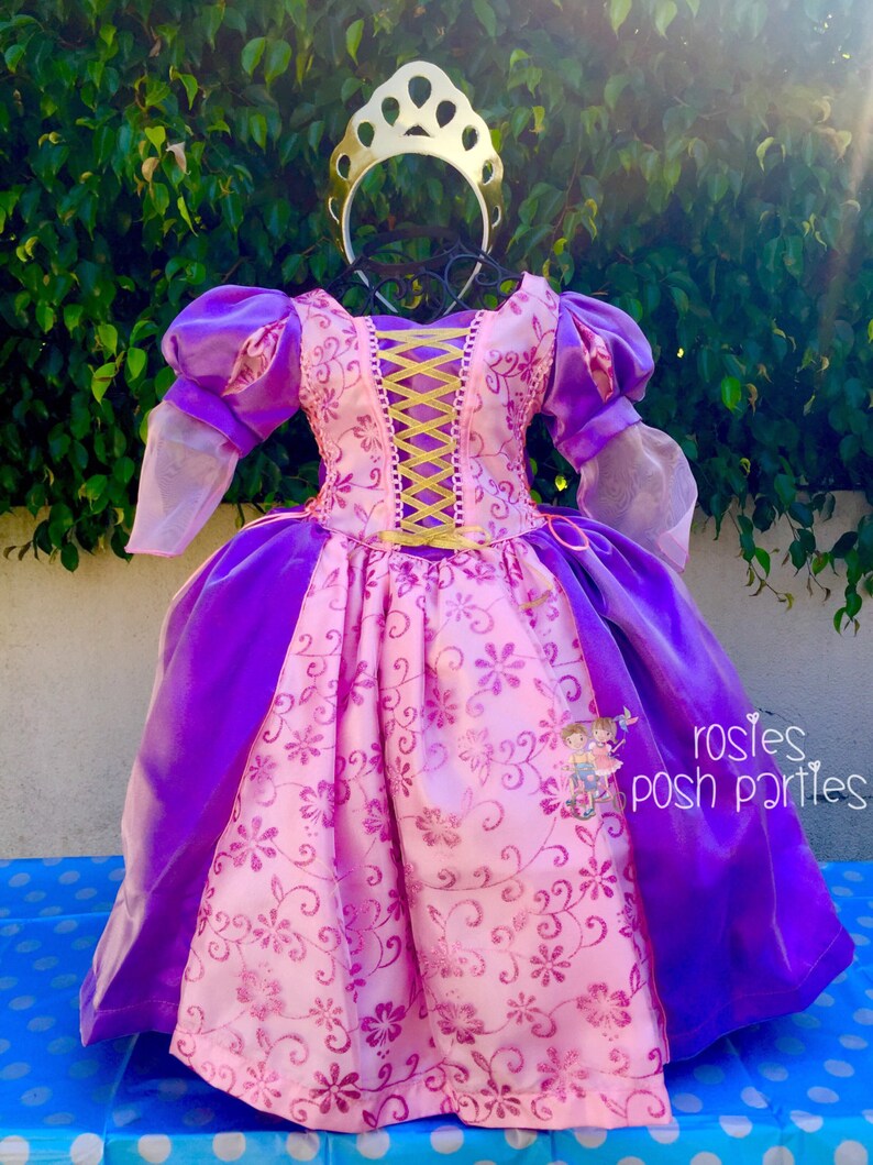 Tangled Rapunzel dress for Birthday costume or Photo shoot | Etsy
