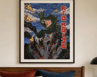 Kid Kaiju 11x14 Pop Art Print