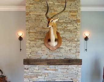 New Fireplace Mantel | 6" by 9" and 72" Long | Solid Wood | Pine | Hand Hewn | Rustic Look | Customizable