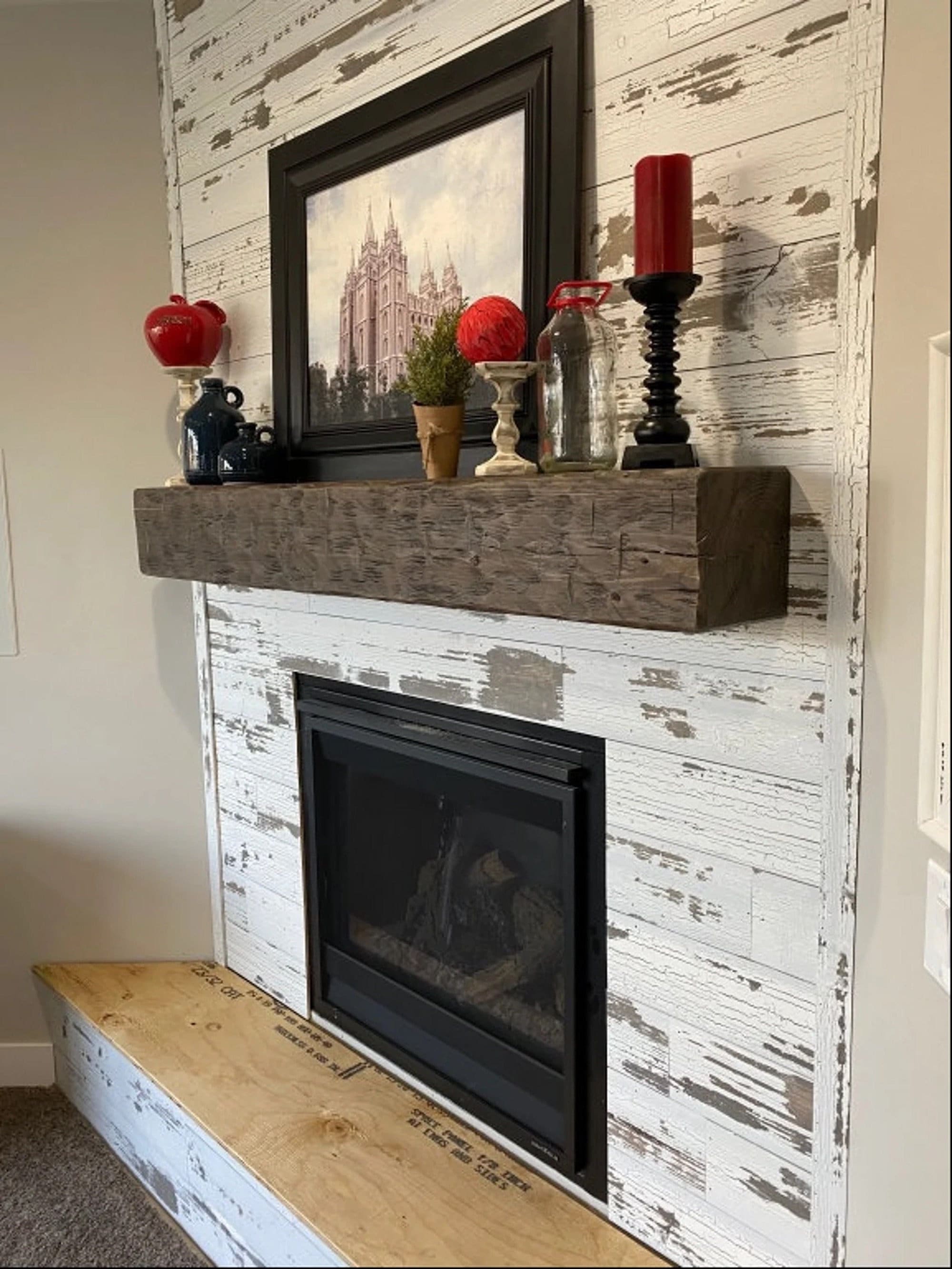 Fireplace Mantel 8 by 8 and 66 Long - Etsy Singapore