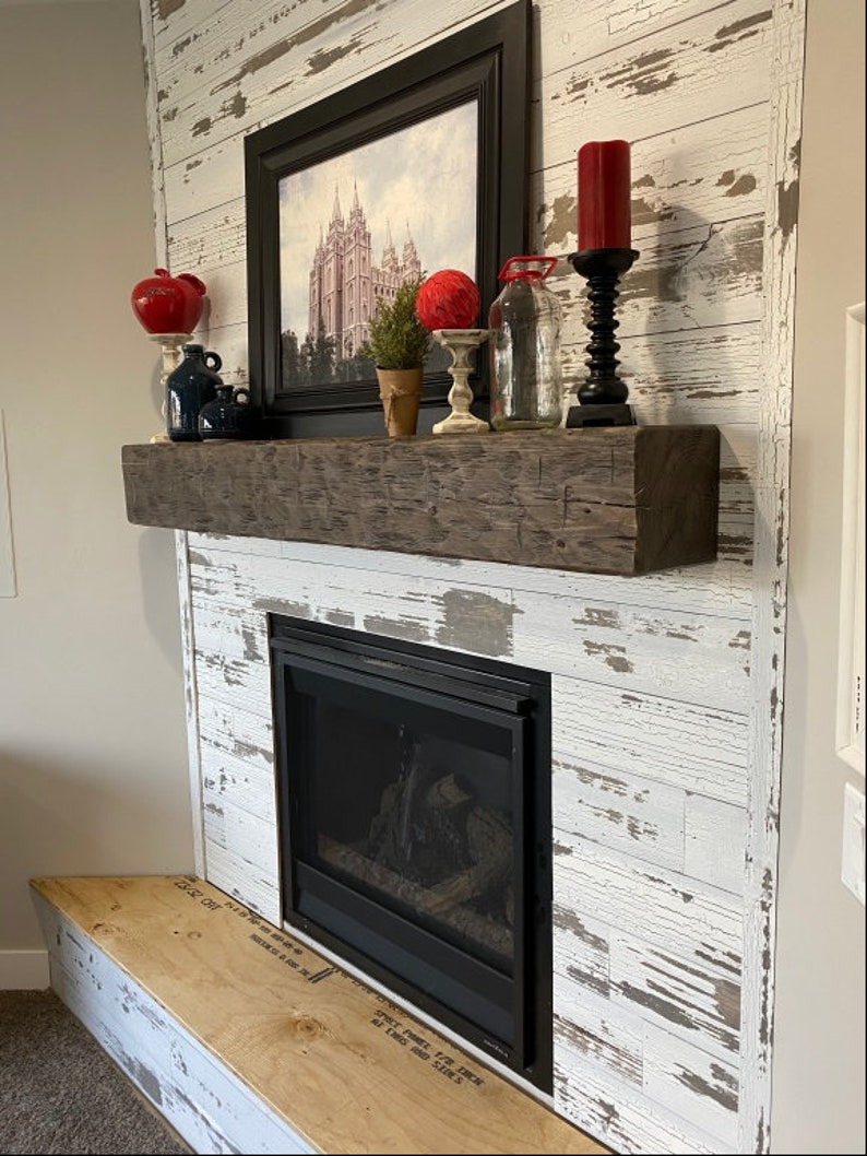 Fireplace Mantel 54 Long Custom 6 by 8 Etsy