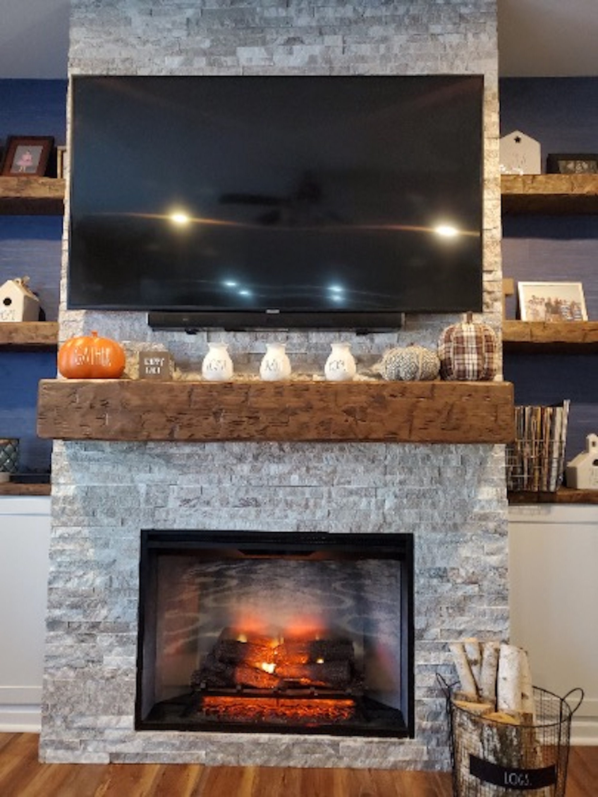 Fireplace Mantel 8 by 8 and 84 Long - Etsy