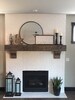 Fireplace Mantel 62'  Custom  Chunky  Long Rustic 8 by 8 ' Hand Hewn Solid  Pine Antique Look 