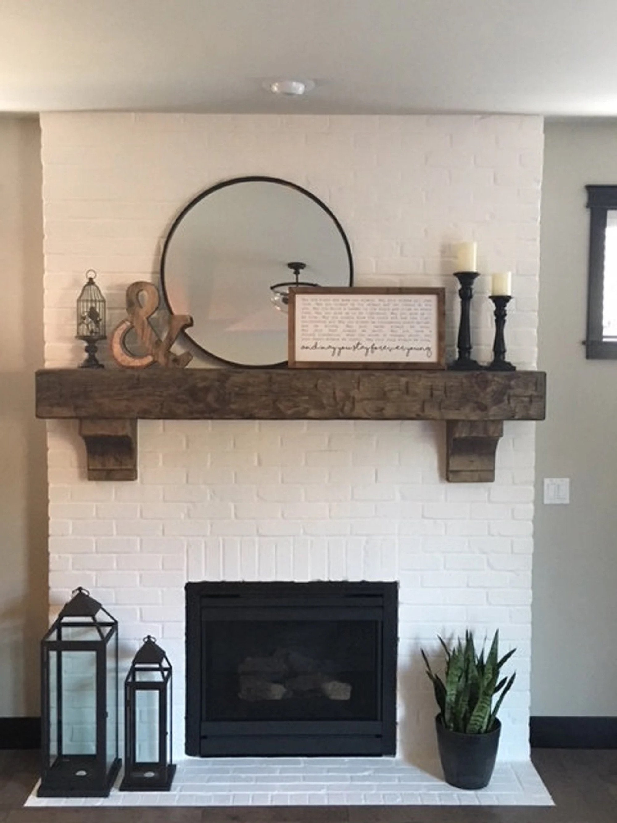 Customizable Antique Wood Beam Mantel 100-year Rustic, 55% OFF