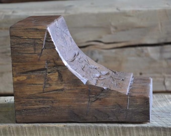 Corbels | Cove Style | One Pair | Solid Wood | Pine | Hand Hewn | Rustic Look