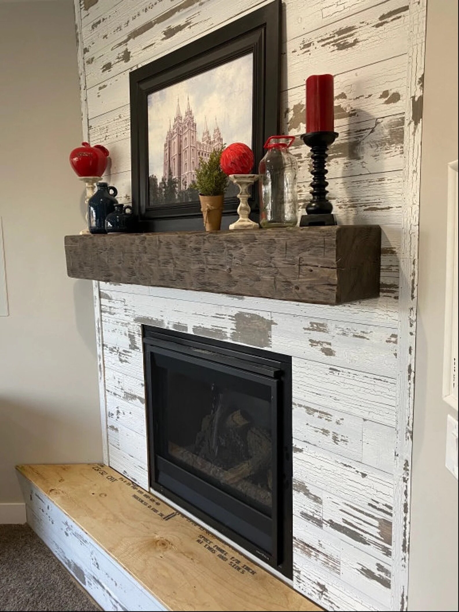 Fireplace Mantel 6 by 8 and 62 Long Etsy